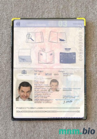 Gruzja zdjęcie do paszportu pliki PSD, skan i fotografowany obraz